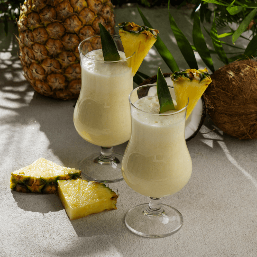Twee Piña Colada cocktails