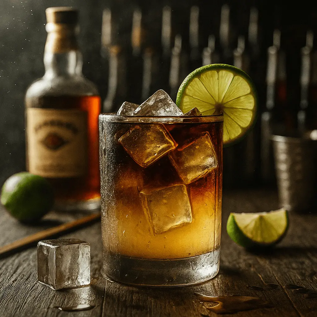 Dark 'N' Stormy rum cocktail